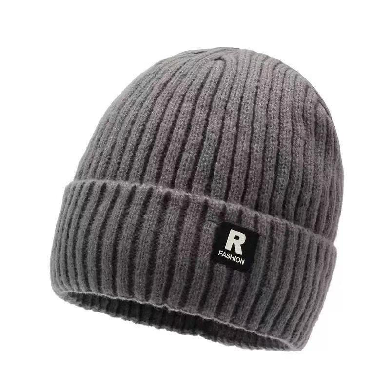 Autumn/Winter Fleece-Lined Thick Knitted Hat for Men, Large Head Circumference, Adult Pullover Hat with Earflaps, Warm and Cold-Proof, Outdoor Ski Hat - Image 1
